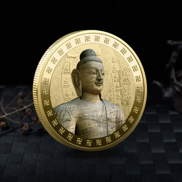 45MM Chinese Buddha Coins Souvenir Collection - Image 7