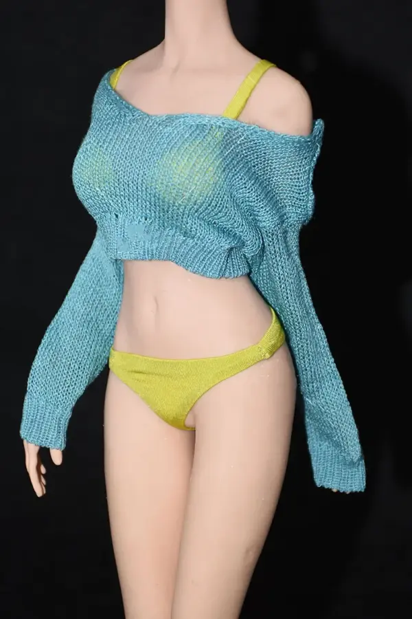 1/6 Scale Custom Sweater and Jeans Set for Action Figures - Image 6