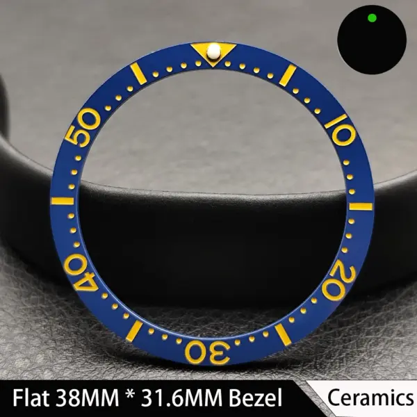 38mm Green Luminous Ceramic Watch Bezel Insert - Image 23