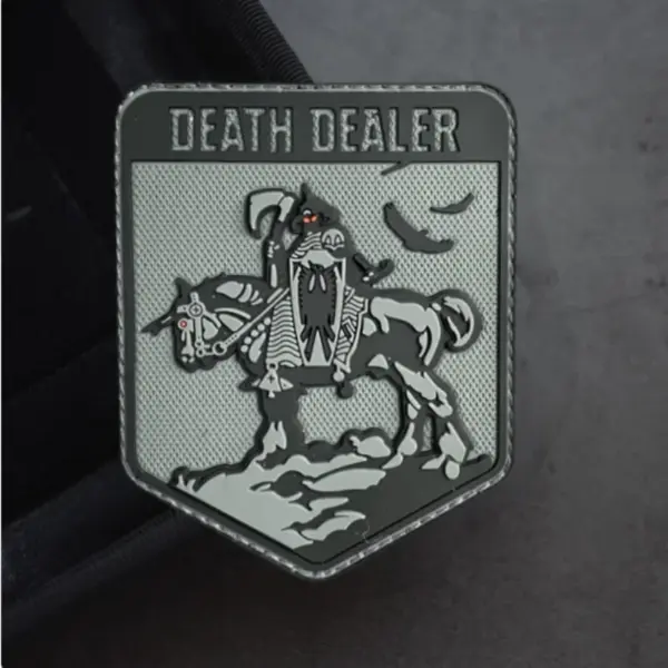 Skull Tactical 3D PVC Badge for Clothing & Gear - Image 2