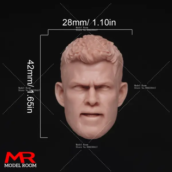Unpainted 1/6 Leonardo Head Sculpt Model - Image 7