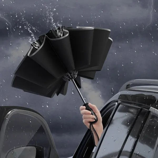 Luxury Automatic Reverse Folding Umbrella for Xiaomi - Image 4