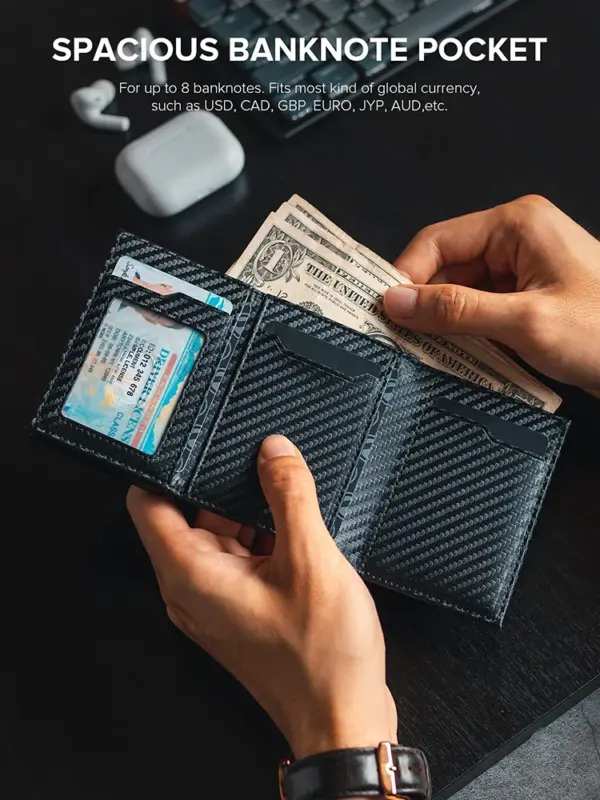 RFID Blocking Bifold Wallet for Men MW0511-1 - Image 3