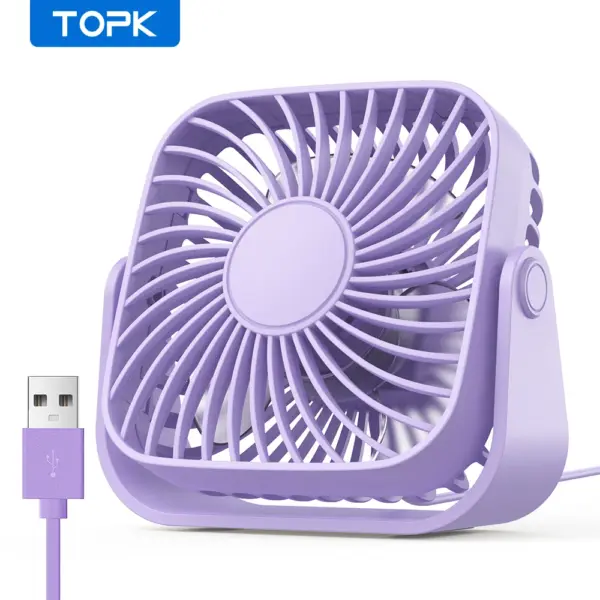 TOPK K52 4-Inch USB Portable Desk Fan - Image 7