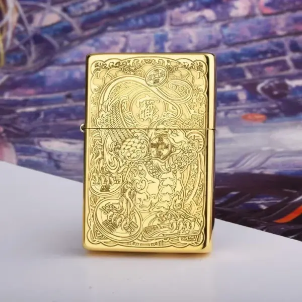 ZORRO Copper Windproof Kerosene Lighter - Image 4