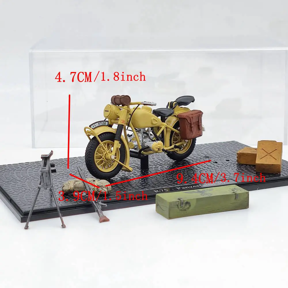 1:24 R75 Panzerfaust 30 Military Motorcycle Model 6 1:24 R75 Panzerfaust 30 Military Motorcycle Model - Image 6