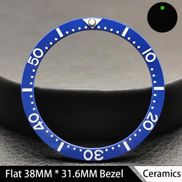 38mm Green Luminous Ceramic Watch Bezel Insert - Image 22