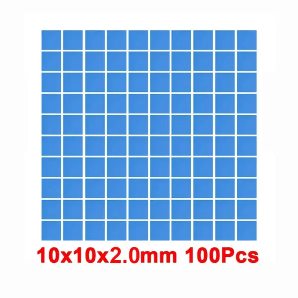 100 Pack Blue Thermal Pads for CPU GPU - Image 10