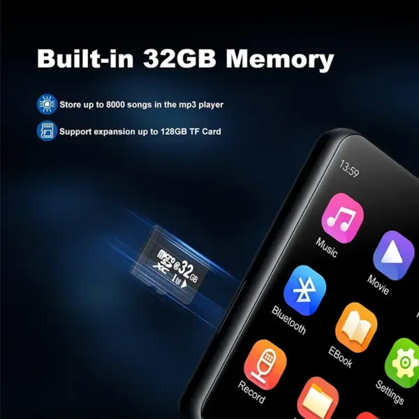 M4 2.4-Inch Bluetooth MP3 Player with Touch Screen - Image 6