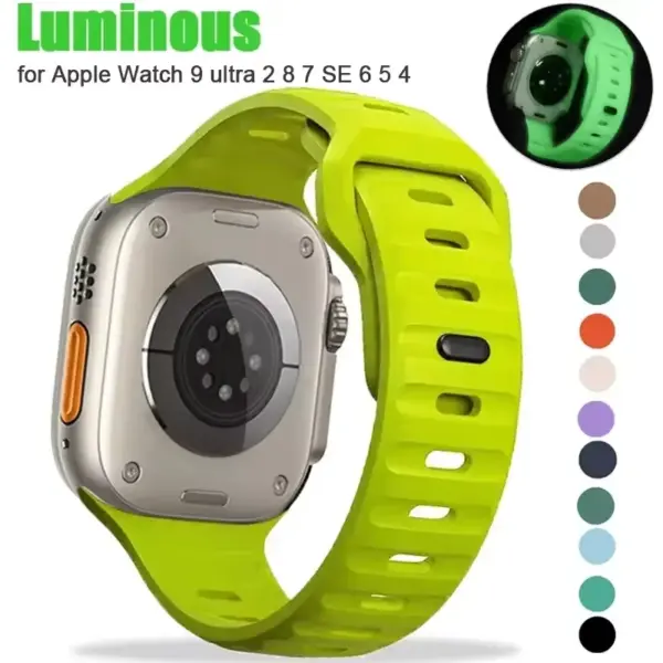 Silicone Sport Band for Apple Watch Series 8-1 - Image 2