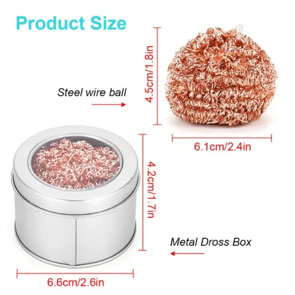 Copper Wire Soldering Iron Tip Cleaner Ball - Image 3