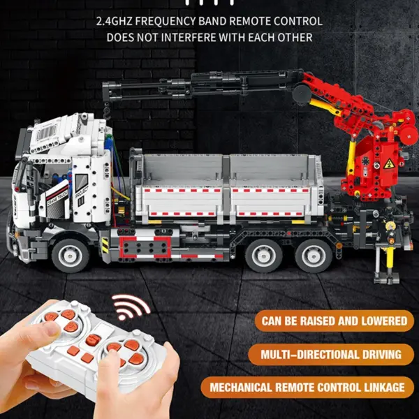 Mechanical Power Engineering Vehicle Crane Building Blocks Set - Image 4