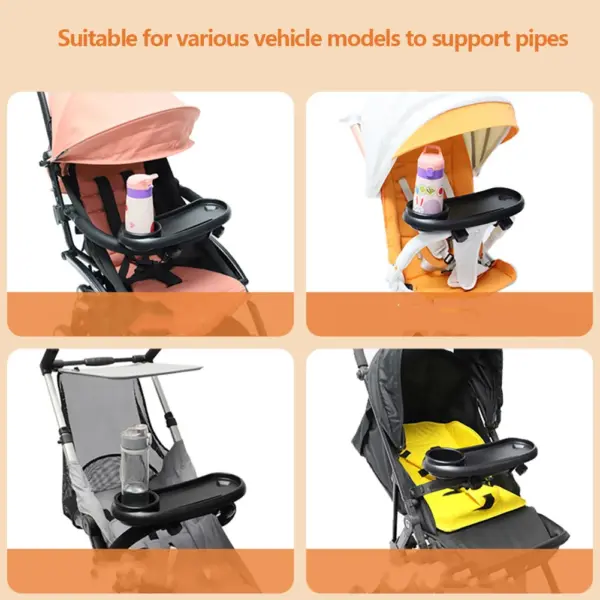 3-in-1 Universal Stroller Tray with Cup Holder - Image 4