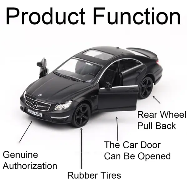 1:36 Mercedes Benz CLS Alloy Diecast Model Car - Image 3