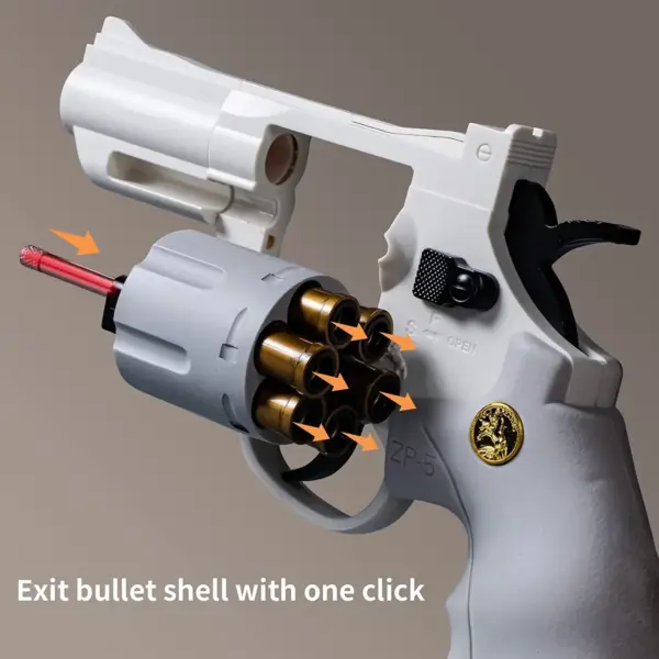 Csnoobs ZP5 357 Revolver Toy Gun with Soft Darts - Image 5