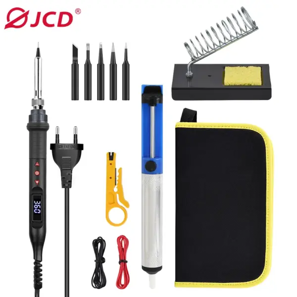 JCD 80W Digital Soldering Iron Kit with LCD Display - Image 9