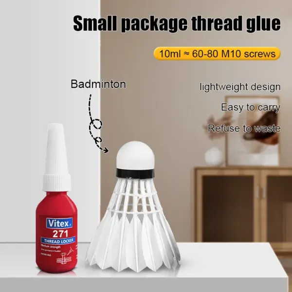 10ml High-Strength Threadlocker Adhesive Blue - Image 2