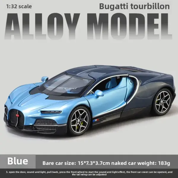 1/32 Bugatti Tourbillon Diecast Car Model - Image 8