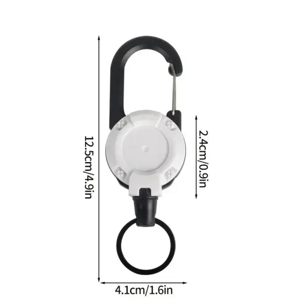 Outdoor Retractable Keychain with Hook Tool - Image 9