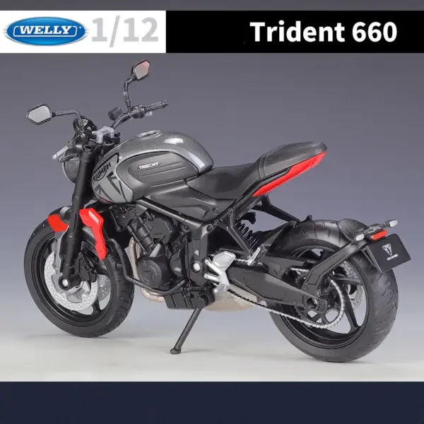 WELLY 1/12 Triumph Trident 660 Motorcycle Model - Image 3