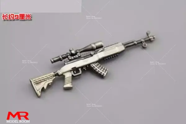 1/12 Scale Mini Sniper Rifle Model AKM M4A1 98K Accessories - Image 12
