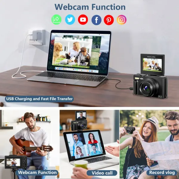 4K Digital Camera for Vlogging and Photography - Image 3