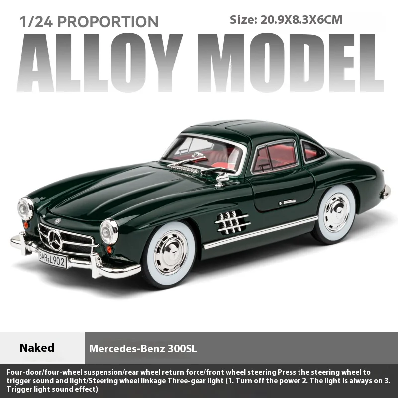 1:24 Mercedes Benz 300SL Diecast Car Model 7 1:24 Mercedes Benz 300SL Diecast Car Model - Image 7