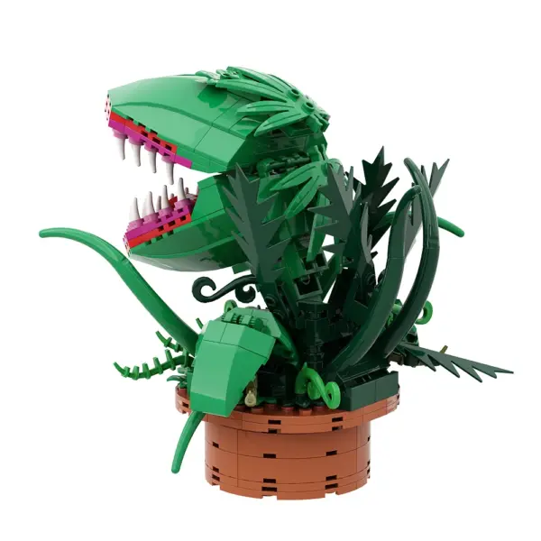Gobricks MOC Potted Plants Cannibal Flowers Building Blocks for Movie Audrey II - Image 4