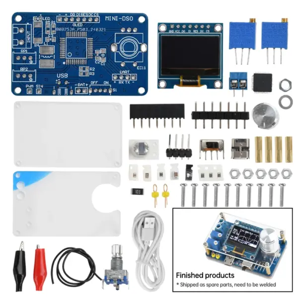 DIY Mini Digital Oscilloscope Kit with STC8K8A Microcontroller - Image 3
