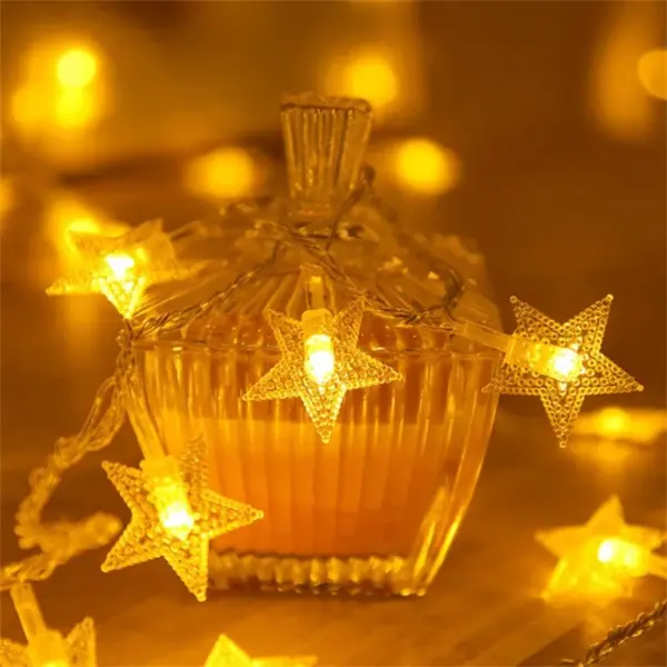 Star String Lights USB Battery Operated Fairy Lights - Image 2
