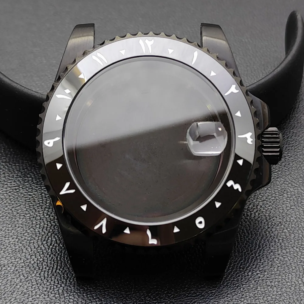 GMT 40.5mm Bidirectional Sapphire Watch Case for NH34/NH35 40 GMT 40.5mm Bidirectional Sapphire Watch Case for NH34/NH35 - Image 40