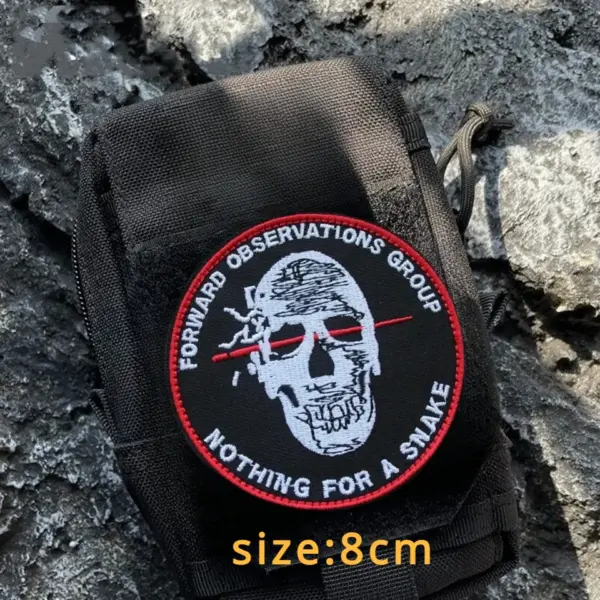 One7Six Black Canyons Skull Tactical Patch Embroidered - Image 9
