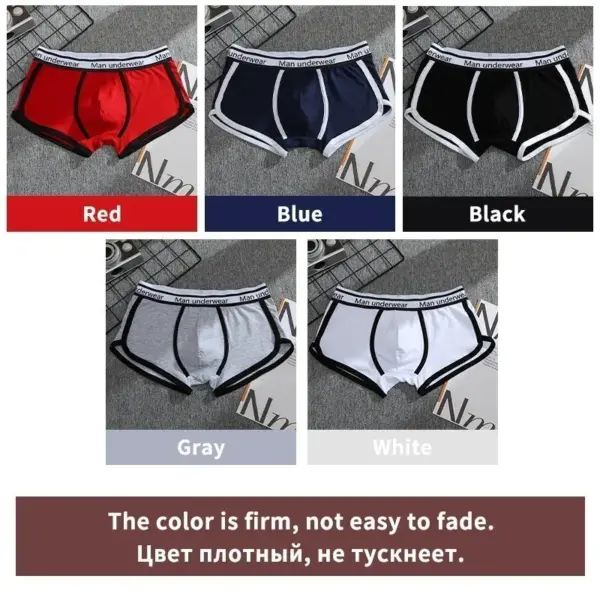 Comfortable Cotton Men's Boxer Shorts Set - Image 4
