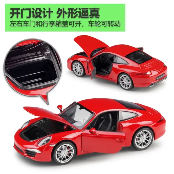 Welly 1:24 Porsche 911 Carrera S Diecast Model - Image 3