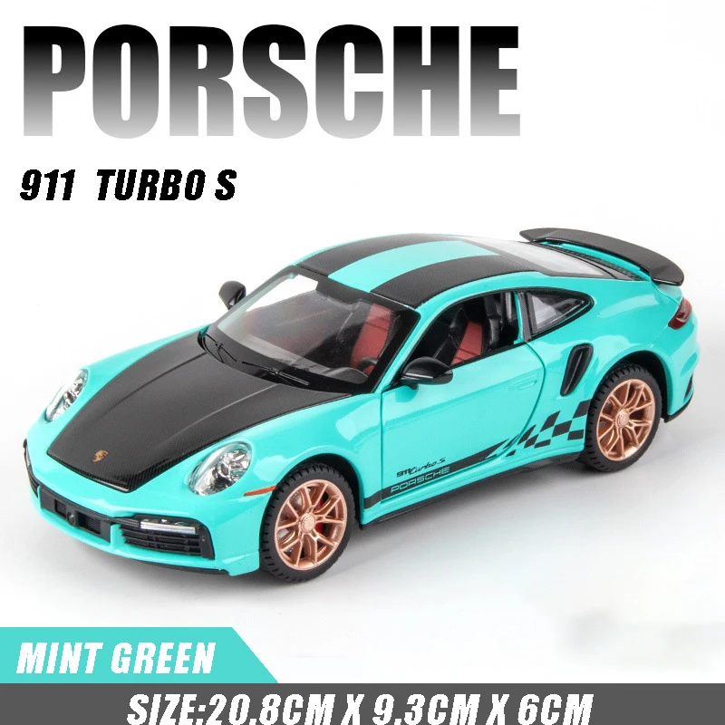 1:24 Porsche 911 Turbo S Diecast Model Toy 7 1:24 Porsche 911 Turbo S Diecast Model Toy - Image 7