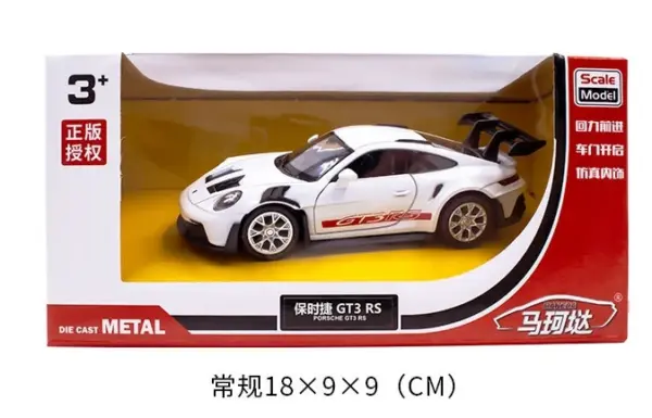 1:36 Porsche 911 GT3 RS Diecast Scale Model - Image 9