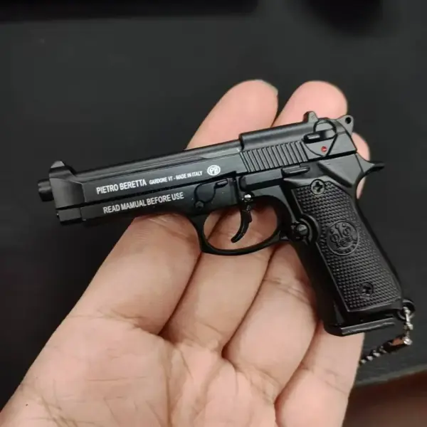 Miniature Desert Eagle Revolver Keychain Pendant - Image 7