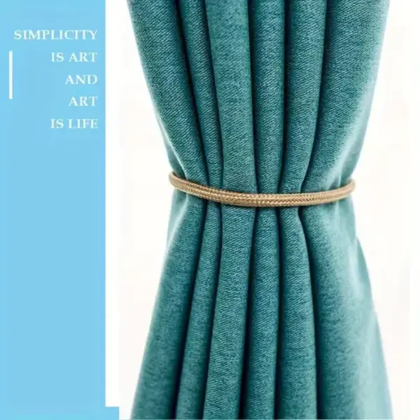 Magnetic Pearl Curtain Tiebacks Set for Elegant Drapes - Image 3