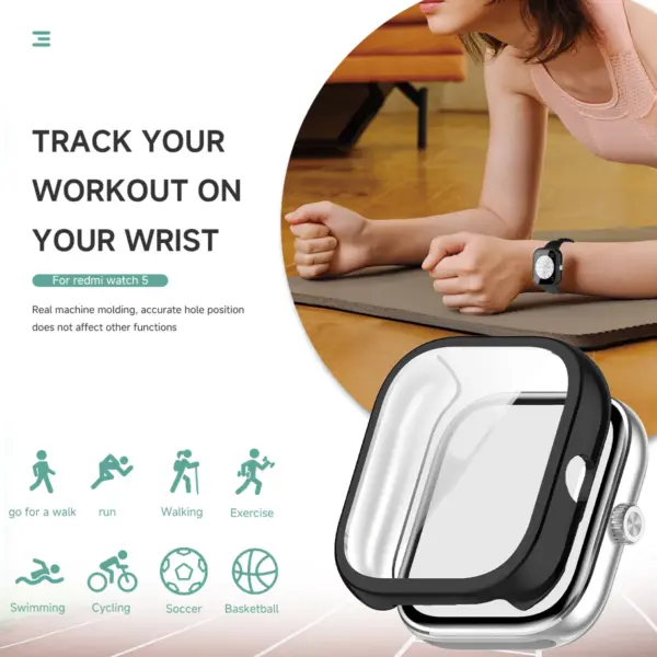 Redmi Watch 5 TPU Full Cover Case - Image 4