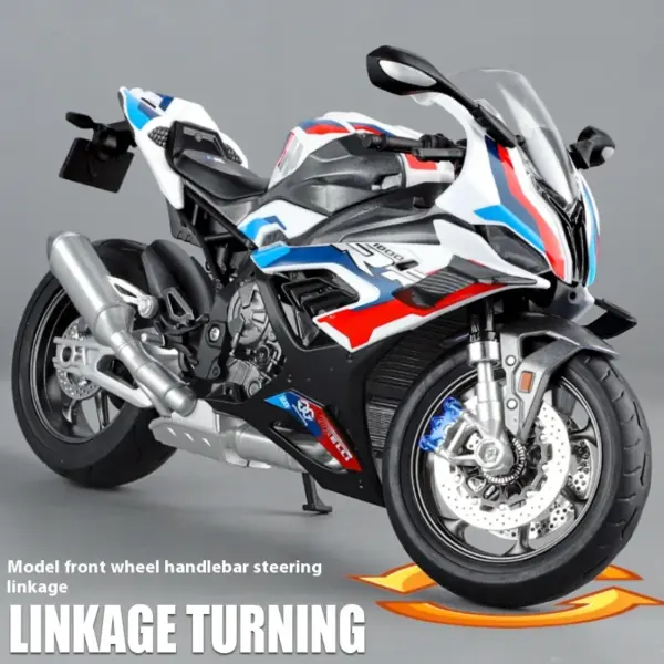 1:9 BMW M1000RR Diecast Motorcycle Model - Image 4
