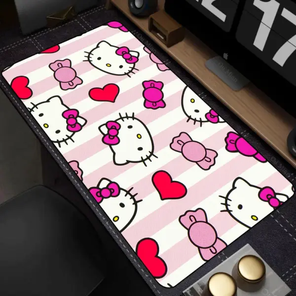 Large Hello Kitty Pink Mousepad for Gaming and Office - Image 8