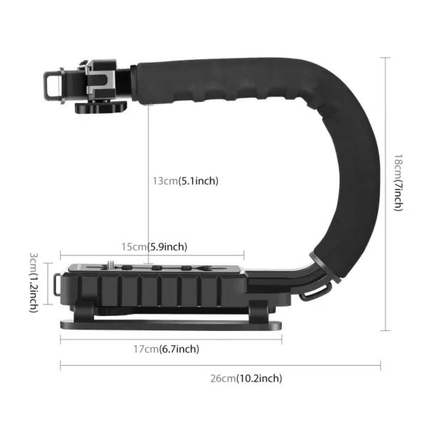 PULUZ C-Shape Camera Stabilizer Handle - Image 3