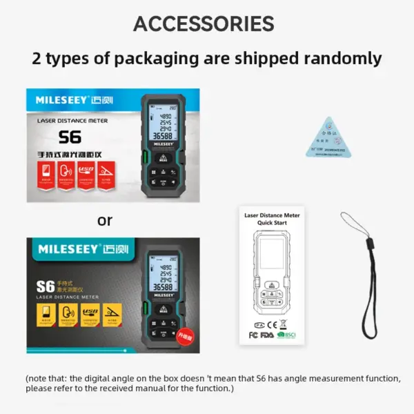 MILESEEY S6 Laser Tape Measure 100M Rangefinder - Image 6