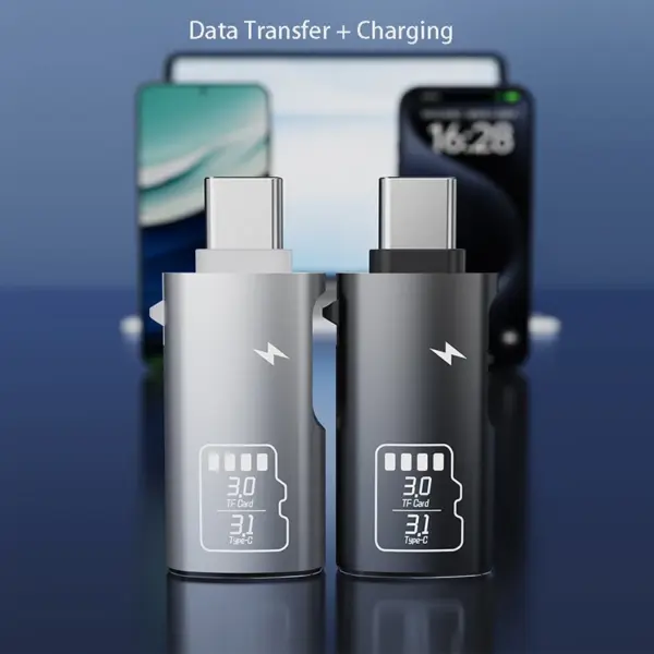 Type C 3.1 Micro SD TF Card Reader for iPhone 15 & Huawei - Image 3