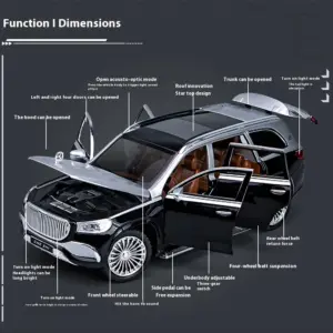 Mercedes Benz Maybach GLS600 Diecast Model SUV 15 Sdf35f7f844c54cd5b9bfca34e696f807b