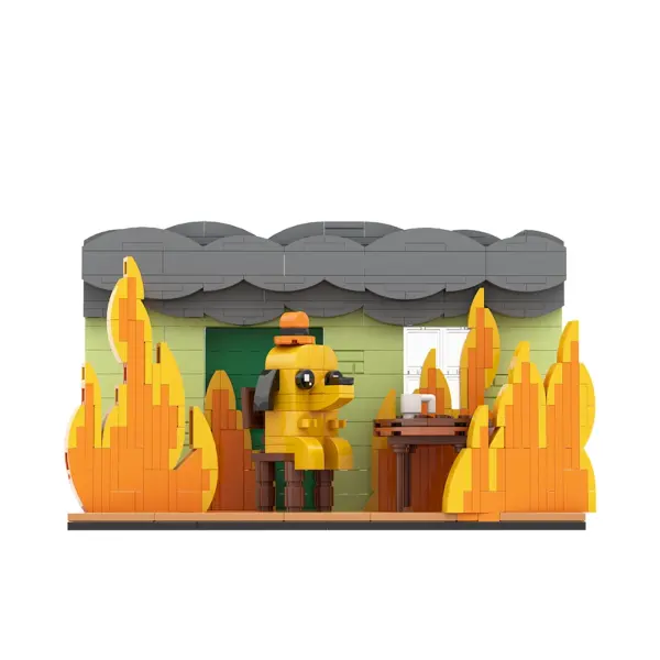 This Is Fine Meme Vignette Building Blocks Set - Image 2