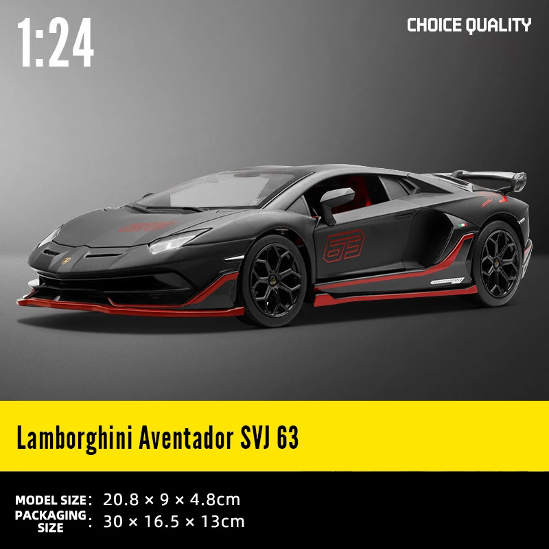 1:24 Lamborghini Aventador SVJ63 Diecast Model 14 1:24 Lamborghini Aventador SVJ63 Diecast Model - Image 14