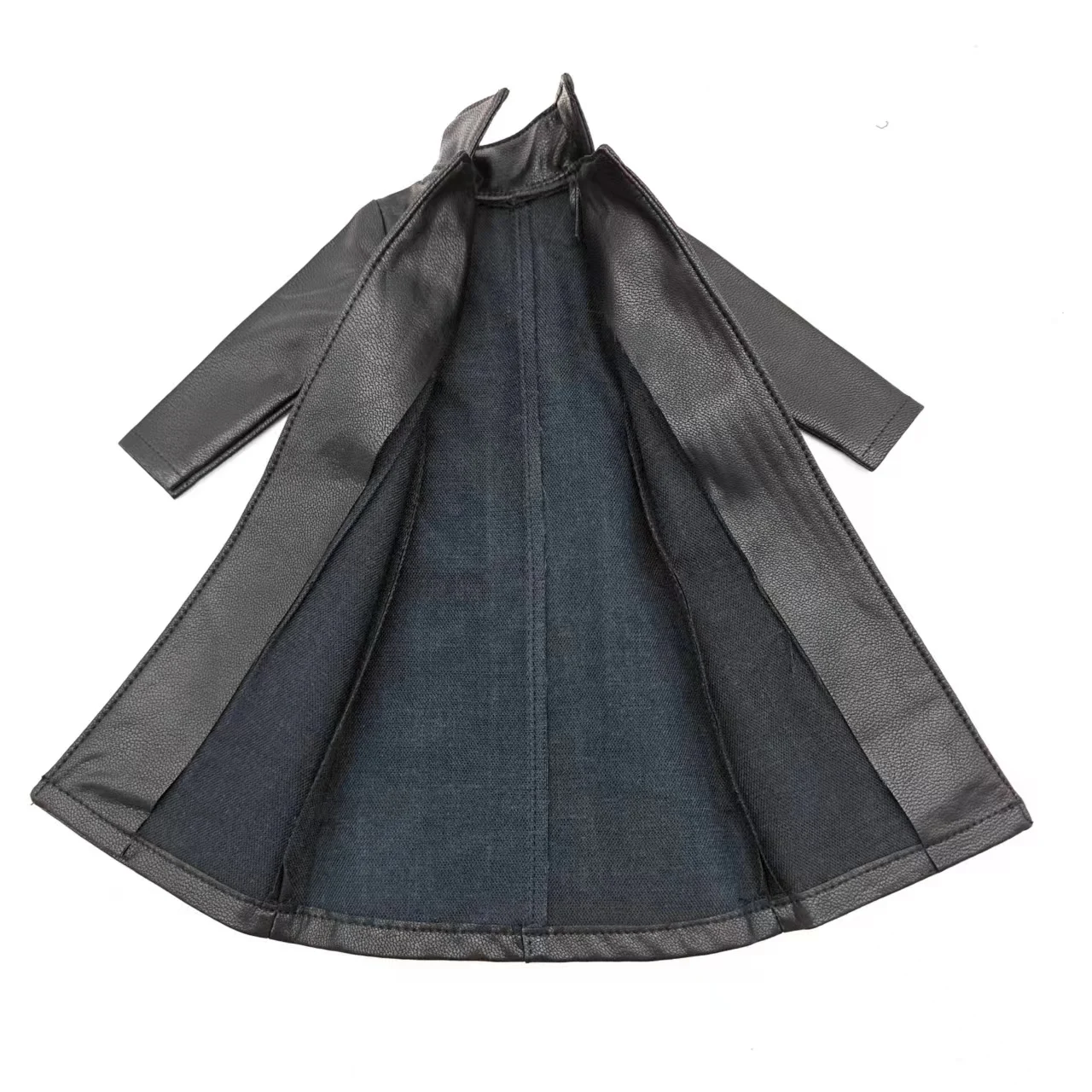 1/6 Scale Black PU Leather Windbreaker for Action Figures 4 1/6 Scale Black PU Leather Windbreaker for Action Figures - Image 4