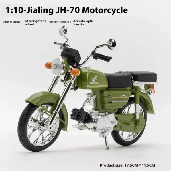 1/12 Honda JiaLing JH-70 Diecast Motorcycle Model - Image 10