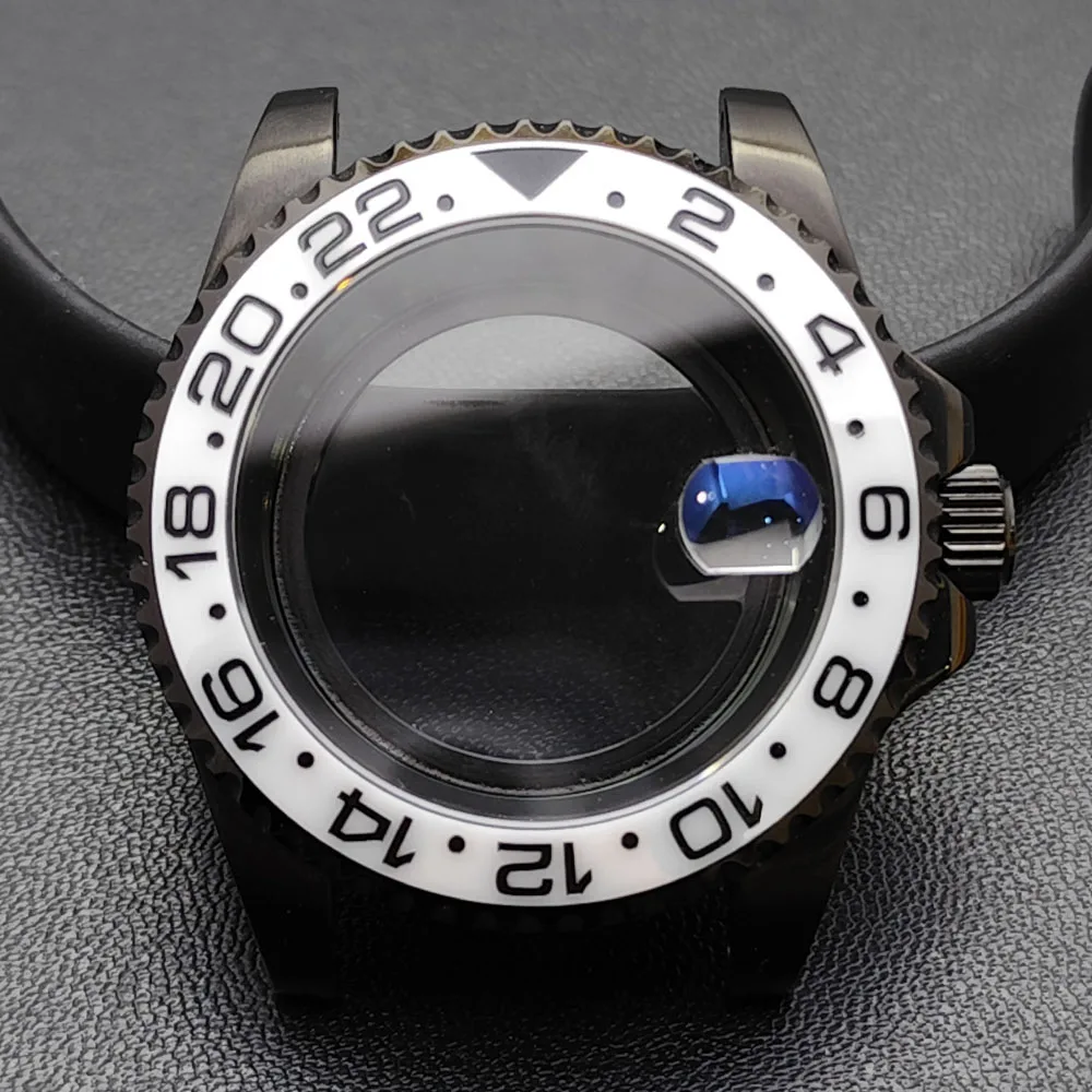 GMT 40.5mm Bidirectional Sapphire Watch Case for NH34/NH35 21 GMT 40.5mm Bidirectional Sapphire Watch Case for NH34/NH35 - Image 21